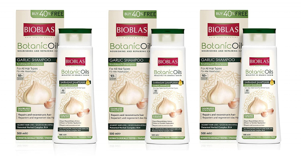 Bioblas BotanicOils Knoblauch Shampoo 3 x 500 ml